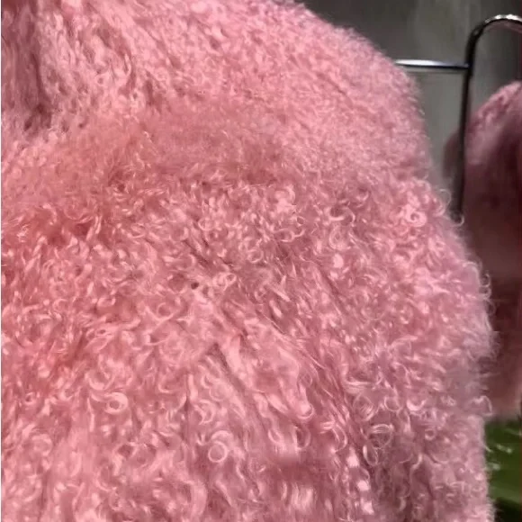 Custom Mongolian Fur Cropped Jacket